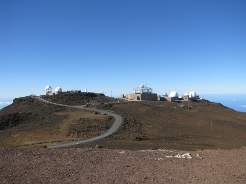 The famous observatory atop Haleakala
