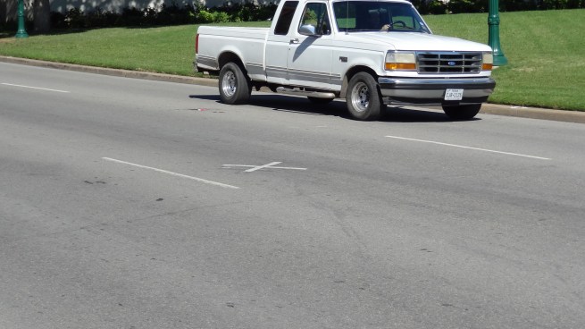 This "x" marks the spot of the second, fateful shot that  killed Kennedy instantly.