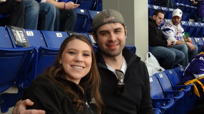 A Vikings fan takes in her first game! (For me, this was - obviously - the best part)