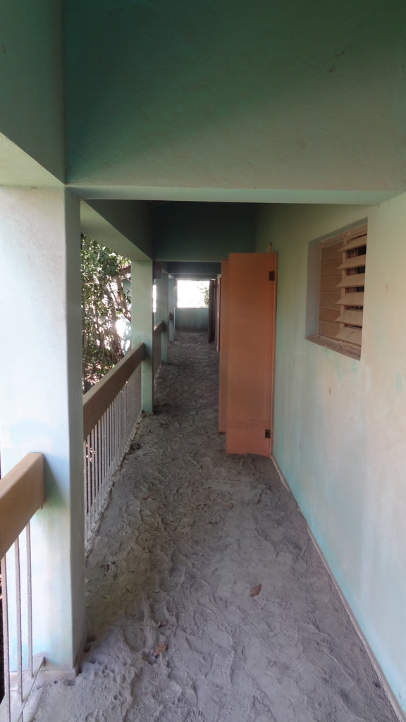 The halls of the Montserrat Springs Hotel