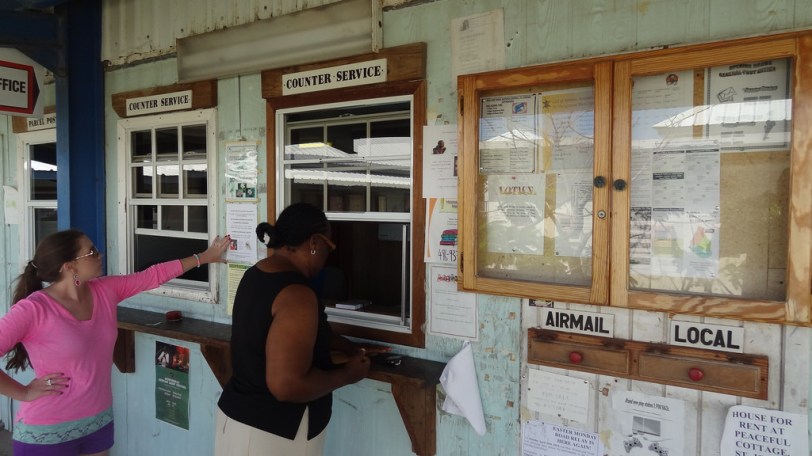 A post office at government HQ in Brades