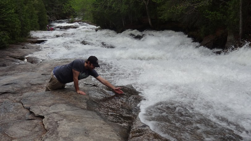 ...and Les Cascades from above. Do be careful, rocks can be slippery if you aren't wearing the right shoes. 