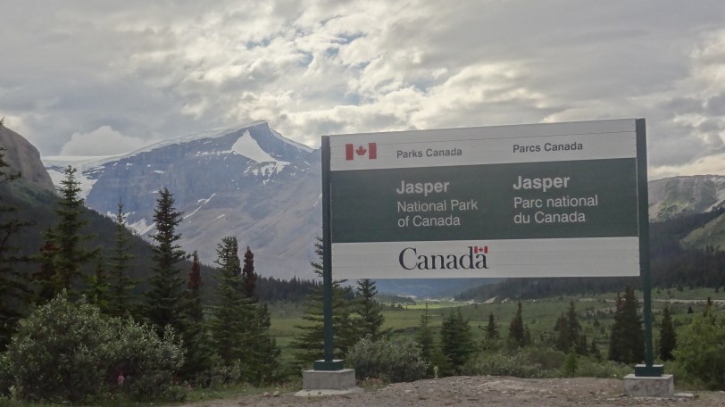 The entrance to Jasper comes halfway into the Icefields drive (from Banff)