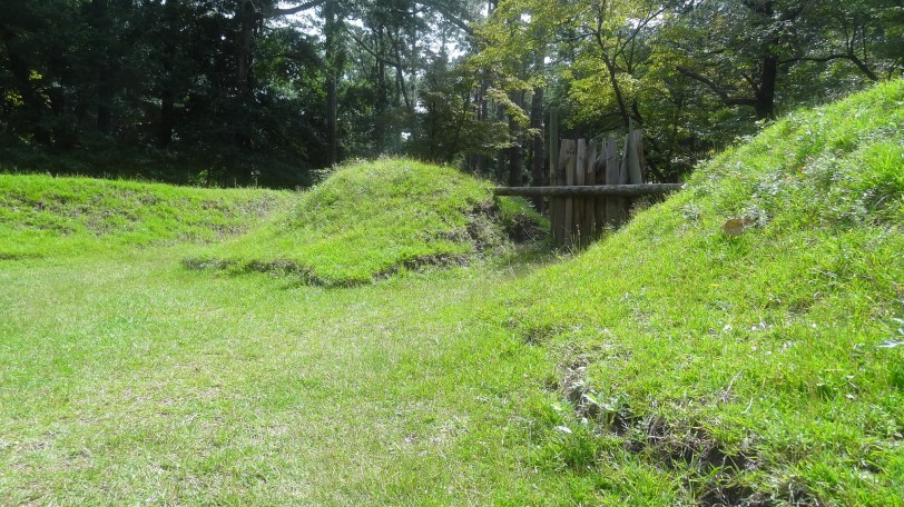 The earthworks at the former Roanoke Colony