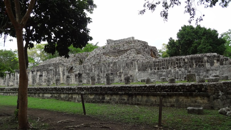 Chichen Itza is a massive rebuilding and restoration project. This was all mostly collapsed and covered under thick jungle. Here you can see a great example of  the continuing process of restoring the site. 