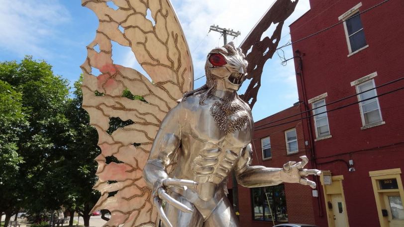 I'm a big fan of the Mothman Prophecies movie, so why not pay this creepy Mothman statue a visit. Point Pleasant, WV is home to this and the Mothman museum, which has a huge collection of movie props as well as artifacts related to the actual event the movie was based on. 
