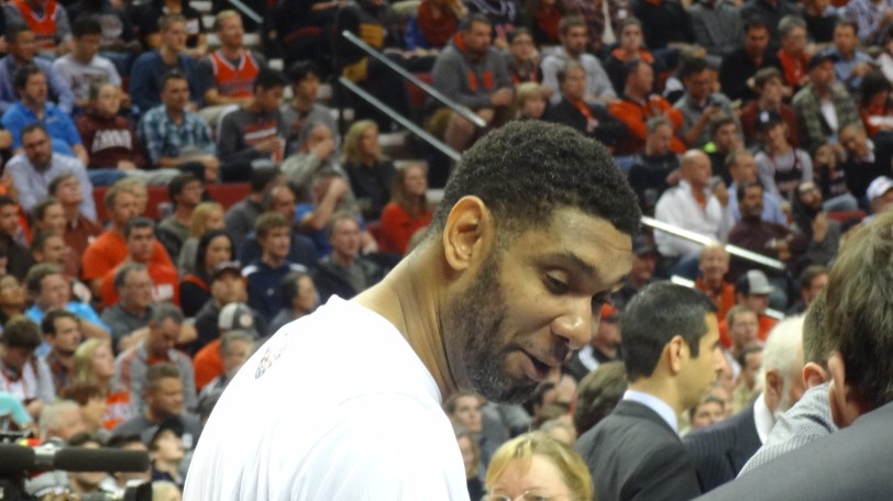 The legendary Tim Duncan may finally be showing some grays - but his play hasn't suffered for it!