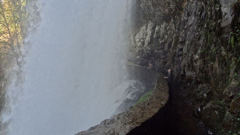 Winding walkway behind Lower South Falls