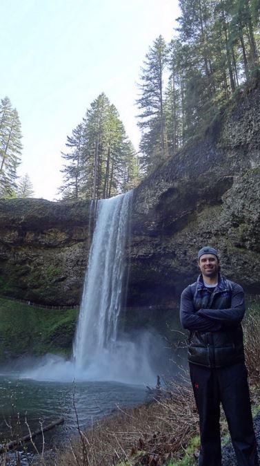 Another satisfying weekend day trip! (Me in front of South Falls)