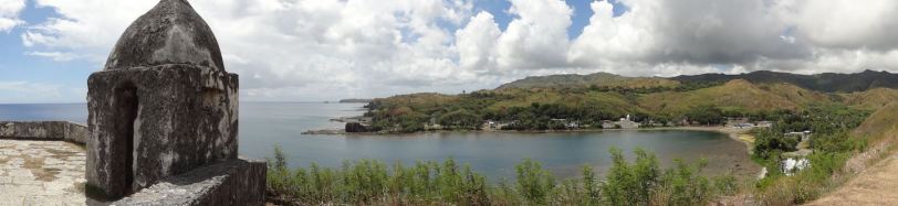 Guam has a long history of different "landloards", here is the view from Fort Nuestra Senora de la Soledad, an old Spanish establishment in the south of Guam. 