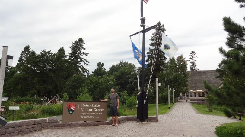 Obligatory posing with sign...