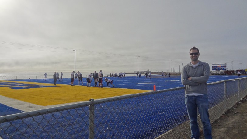 The Barrow Whalers, made famous by an NFL Network series, are the only high school football team north of the Arctic Circle. Their field is just feet from the Arctic Ocean!